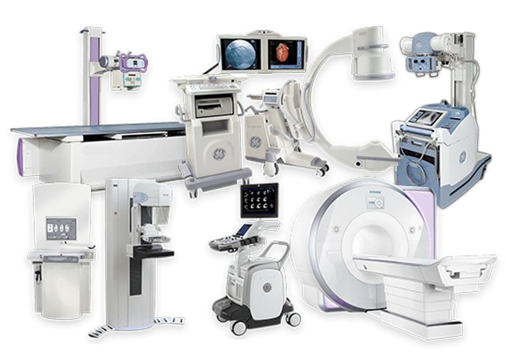 Overview of imaging modalities including MRI, CT, mammography, C-arm and portable X-ray